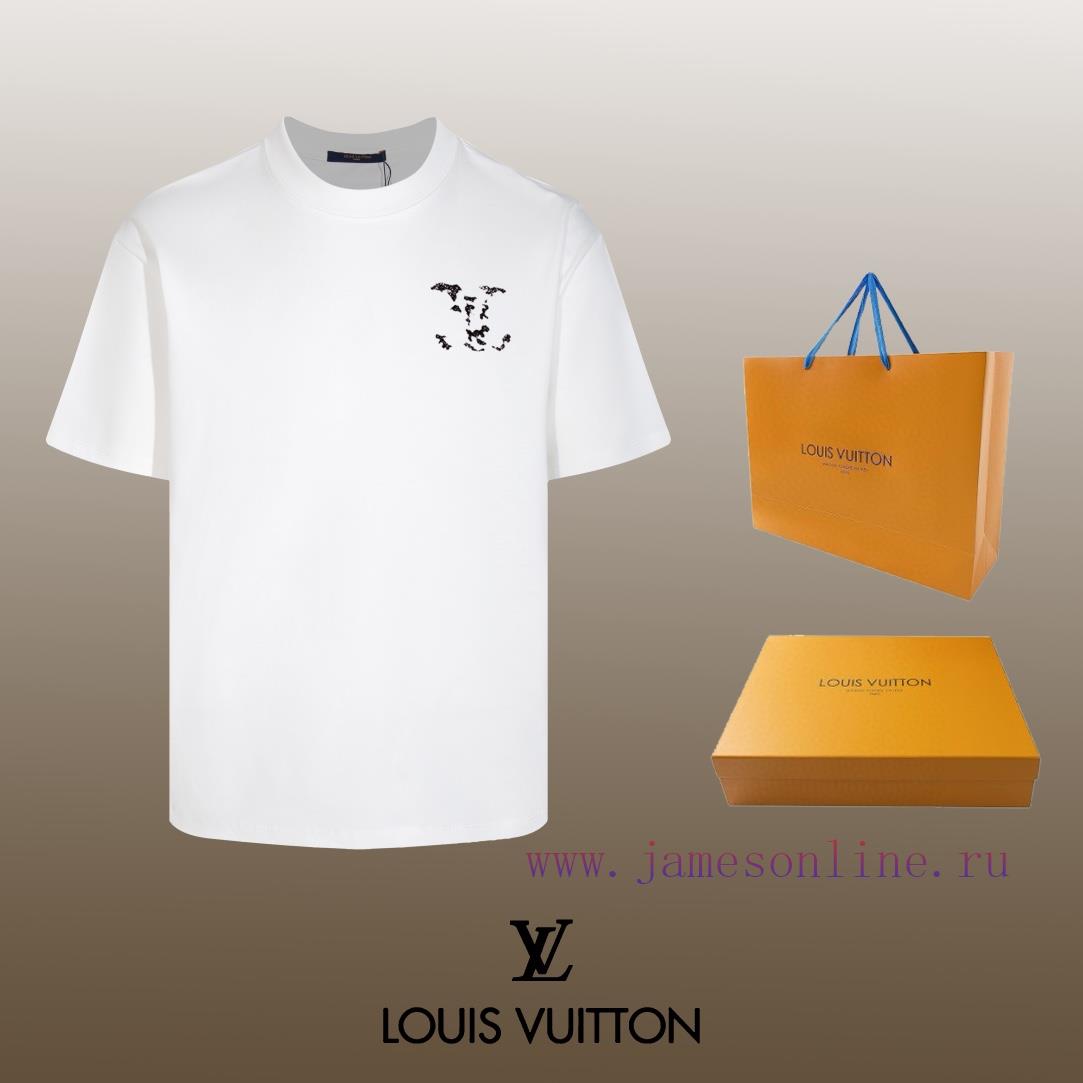 5dhsdkk3euq.jpg New Customers Only, Limit One. Top Tier OEM QualityLOUIS VUITTON 24SS Classic T-shirt Short SleeveNo Need For Fancy Copywritin 9zogb7l8 - Image 1