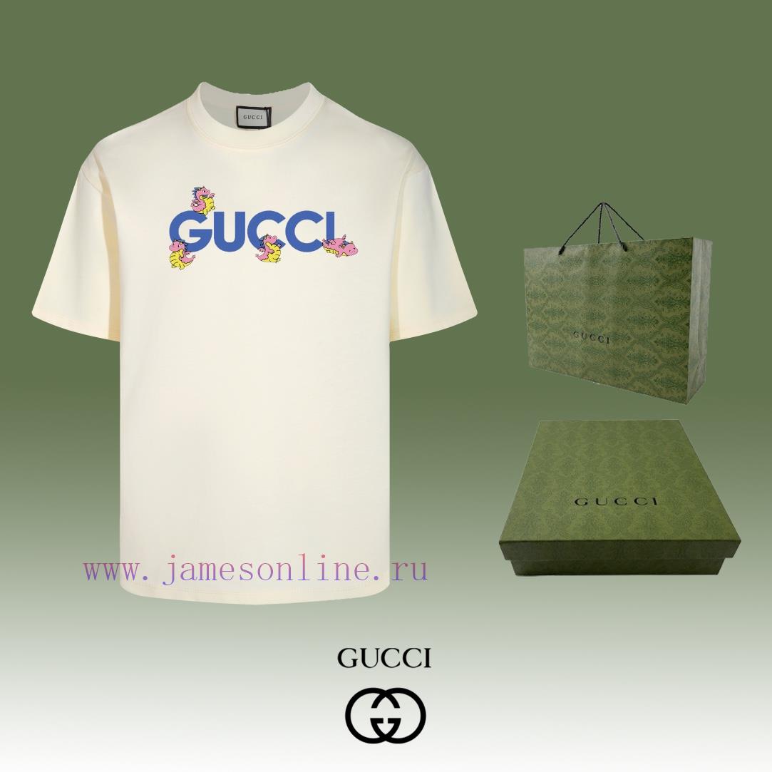 ec2pfhqjeju.jpg New Customers Only, Limit One. Top Tier OEM QualityGUCCI~Gucci 24SS Classic T-shirt Short SleeveNo Need For Fancy Copywriting 956arhs2 - Image 1