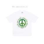 New Customers Only, Limit One. PALACE SS26 PEASE AND LOVE Peace Printed Comfortable Round Neck Short Sleeve T-shirtThe Fabric v23zoz4n