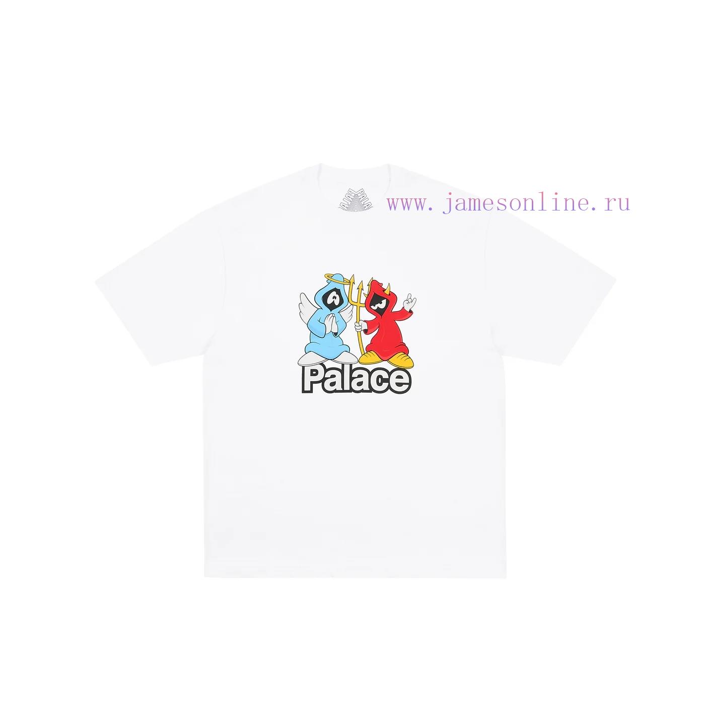 2zvl30lrgvg.jpg New Customers Only, Limit One. PALACE Holiday Collection SS26 RIGHT AND WRONG Chest Pattern Letter Printed Short Sleeve T-shir lve773k5 - Image 1