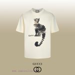New Customers Only, Limit One. Top Tier OEM QualityGUCCI~Gucci 26SS Animal Series Calico Cat T-shirt Short SleevedNo Need For 1bsw0qc0 - Image 2