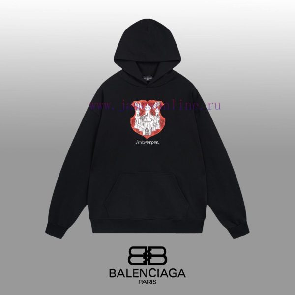 New Customers Only, Limit One. BALENCIAGA 24SS Classic Hoodie11 Pairs Of Customized Fabrics 420g Large Loop High Weight 100% P feihucz8