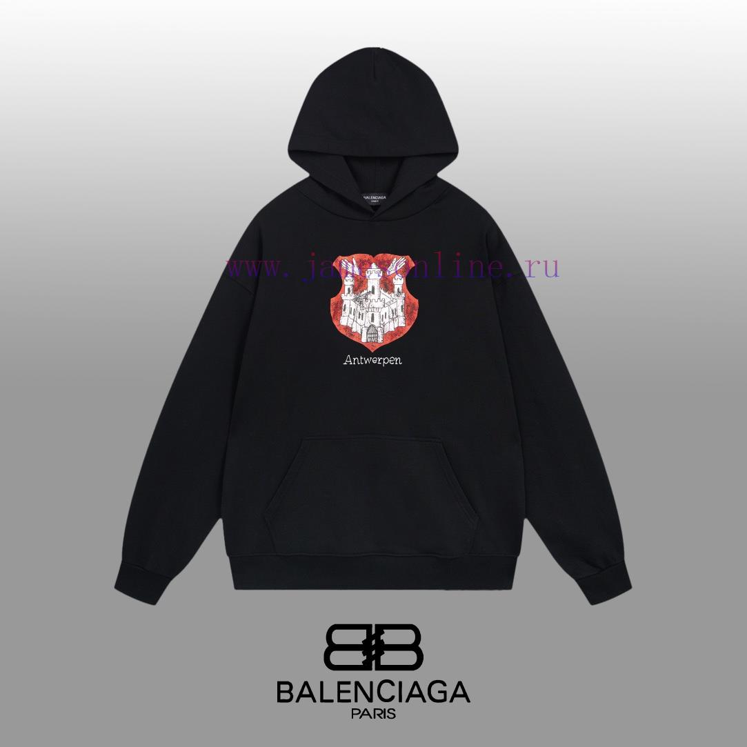 3a4xf5nzhn4.jpg New Customers Only, Limit One. BALENCIAGA 24SS Classic Hoodie11 Pairs Of Customized Fabrics 420g Large Loop High Weight 100% P feihucz8 - Image 1