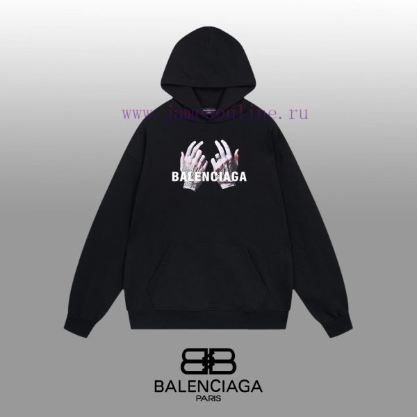 New Customers Only, Limit One. BALENCIAGA 24SS Classic Hoodie11 Pairs Of Customized Fabrics 420g Large Loop High Weight 100% P coj06l5i