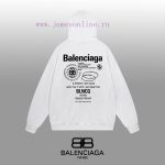 New Customers Only, Limit One. BALENCIAGA 24SS Classic Hoodie11 Pairs Of Customized Fabrics 420g Large Loop High Weight 100% P fc4w7w26 - Image 3