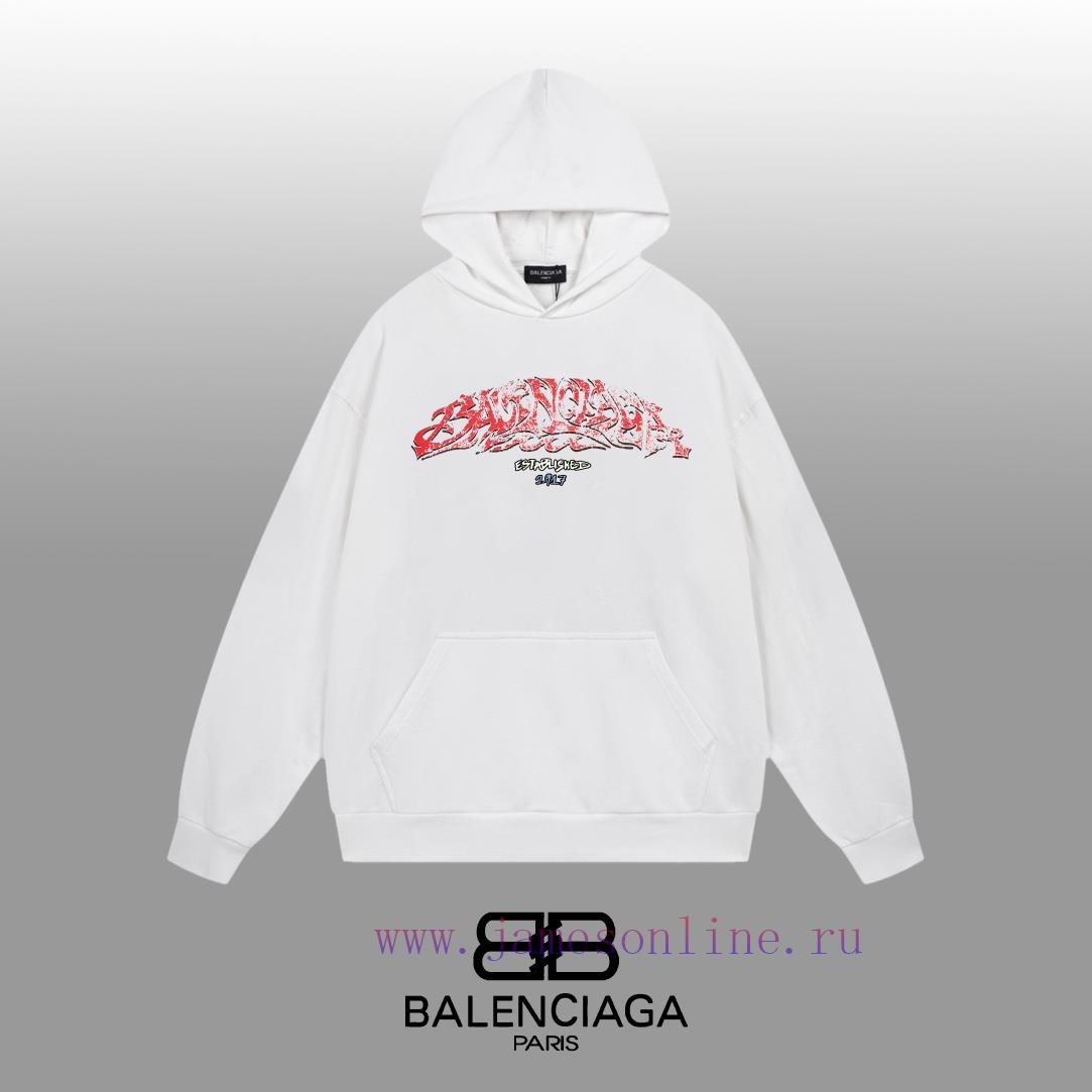 wbhbzbqa5pc.jpg New Customers Only, Limit One. BALENCIAGA 24SS Classic Hoodie11 Pairs Of Customized Fabrics 420g Large Loop High Weight 100% P 6v1d8b9x - Image 1