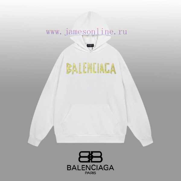 New Customers Only, Limit One. BALENCIAGA 24SS Classic Hoodie11 Pairs Of Customized Fabrics 420g Large Loop High Weight 100% P fxtrieki