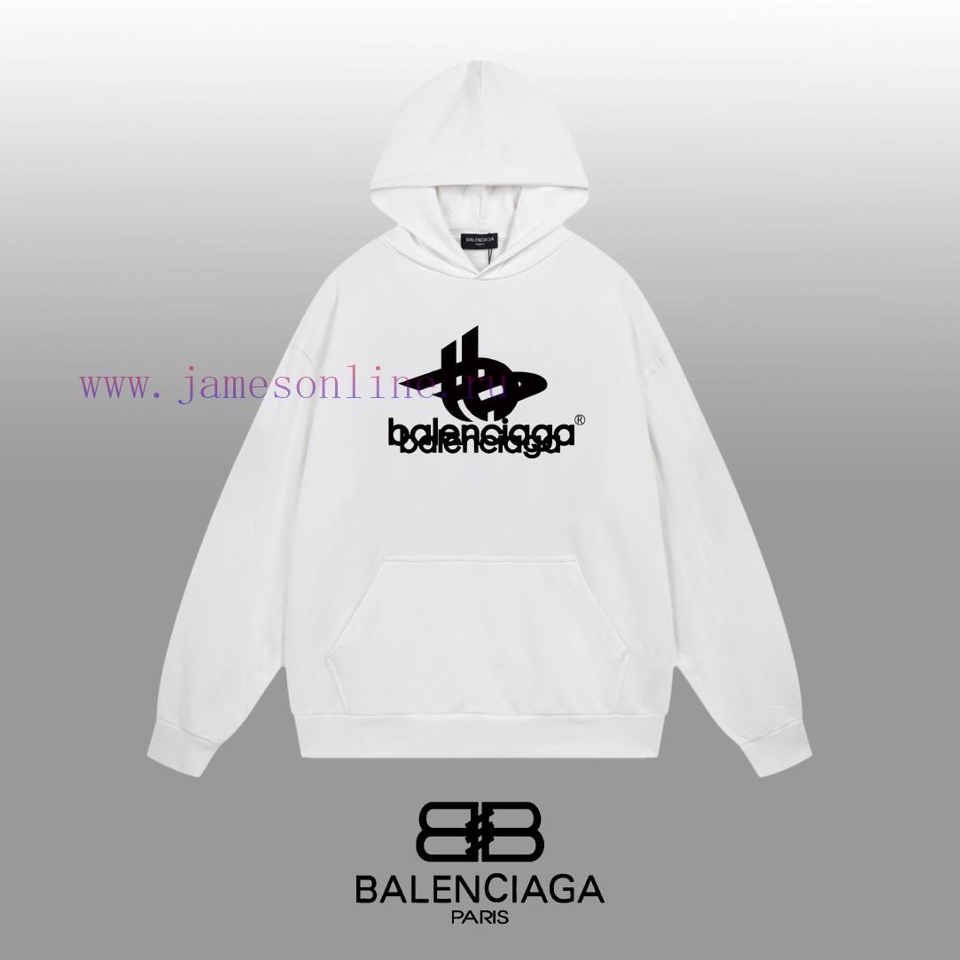hefafu1g1gw.jpg New Customers Only, Limit One. BALENCIAGA 24SS Classic Hoodie11 Pairs Of Customized Fabrics 420g Large Loop High Weight 100% P fc523gck - Image 1