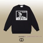New Customers Only, Limit One. GUCCI 24SS Classic Round Neck Hoodie11 Pairs Of Customized Fabrics 420g Large Loop High Weight c42q4pit - Image 2
