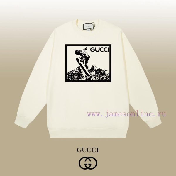 New Customers Only, Limit One. GUCCI 24SS Classic Round Neck Hoodie11 Pairs Of Customized Fabrics 420g Large Loop High Weight nsyp46fv