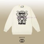New Customers Only, Limit One. GUCCI 24SS Classic Round Neck Hoodie11 Pairs Of Customized Fabrics 420g Large Loop High Weight goixsu02 - Image 2