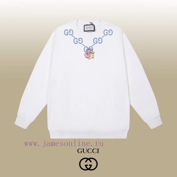 New Customers Only, Limit One. GUCCI 24SS Classic Round Neck Hoodie11 Pairs Of Customized Fabrics 420g Large Loop High Weight bbgaz7t5