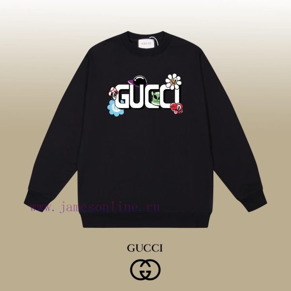 New Customers Only, Limit One. GUCCI 24SS Classic Round Neck Hoodie11 Pairs Of Customized Fabrics 420g Large Loop High Weight ighfheqt