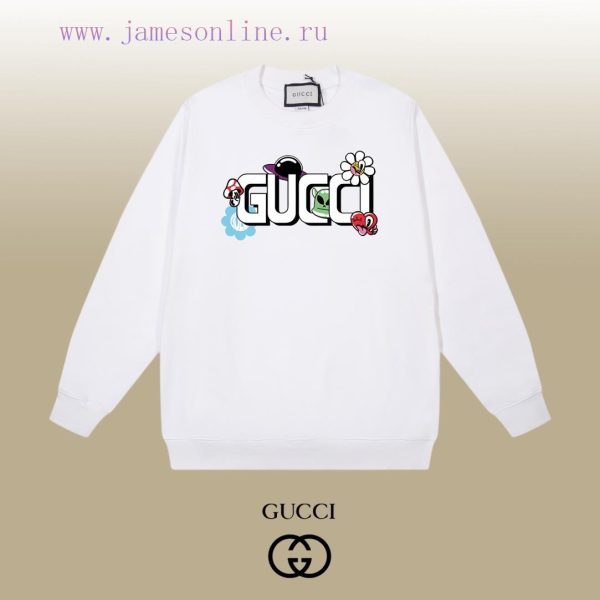 New Customers Only, Limit One. GUCCI 24SS Classic Round Neck Hoodie11 Pairs Of Customized Fabrics 420g Large Loop High Weight xyucoyhs