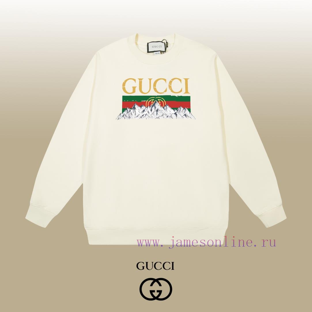 pxrtphm4oyn.jpg New Customers Only, Limit One. GUCCI 24SS Classic Round Neck Hoodie11 Pairs Of Customized Fabrics 420g Large Loop High Weight tie035qj - Image 1