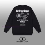 New Customers Only, Limit One. BALENCIAGA 24SS Classic Round Neck Hoodie11 Pairs Of Customized Fabrics 420g Large Loop High We y29vj8a6 - Image 3