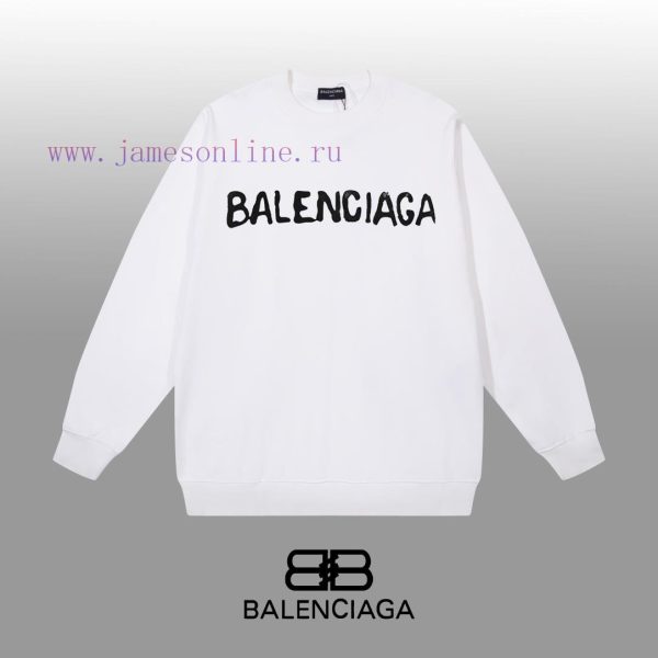 New Customers Only, Limit One. BALENCIAGA 24SS Classic Round Neck Hoodie11 Pairs Of Customized Fabrics 420g Large Loop High We p72jor12
