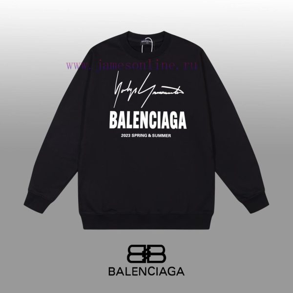 New Customers Only, Limit One. BALENCIAGA 24SS Classic Round Neck Hoodie11 Pairs Of Customized Fabrics 420g Large Loop High We taw3wk58