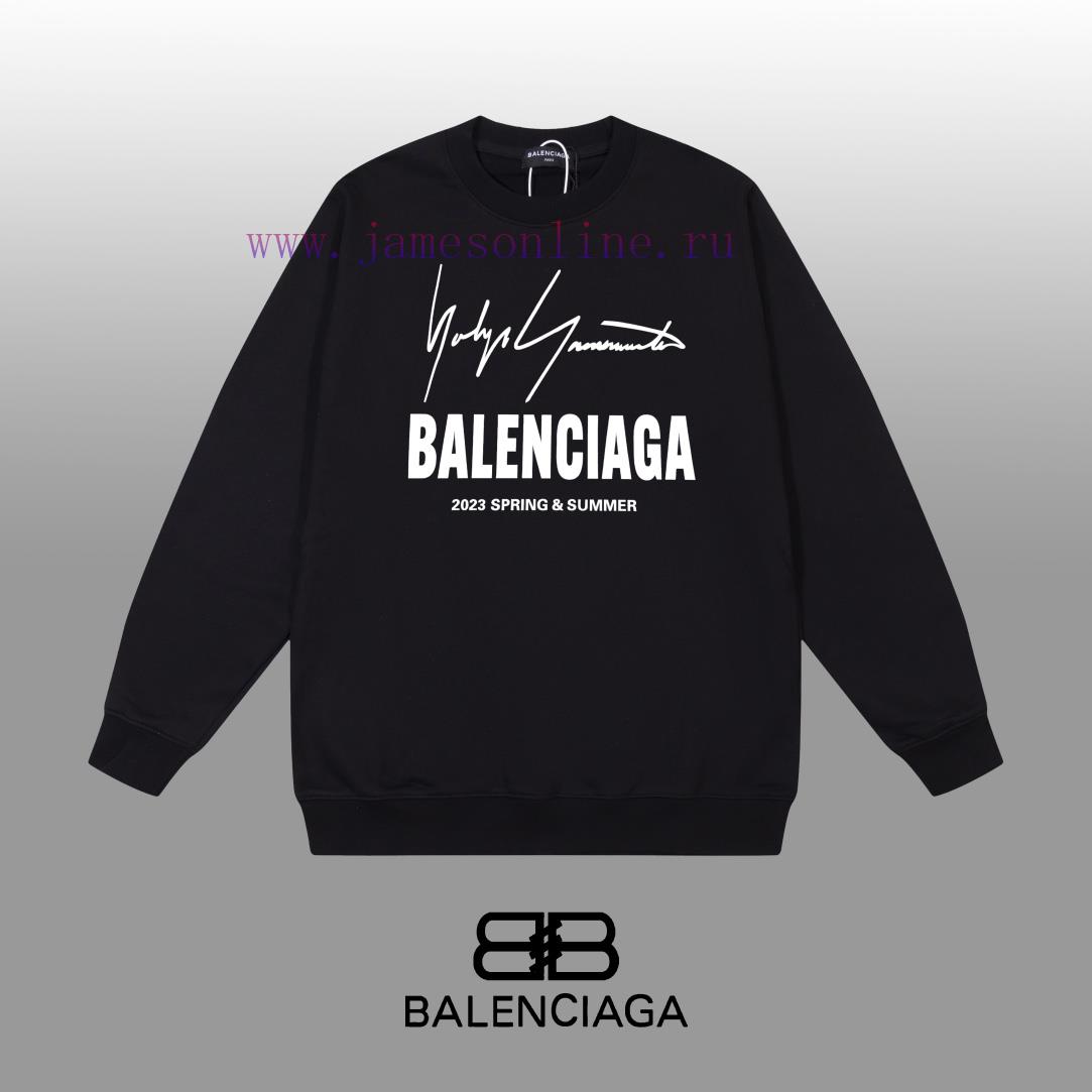 g5zndooehs2.jpg New Customers Only, Limit One. BALENCIAGA 24SS Classic Round Neck Hoodie11 Pairs Of Customized Fabrics 420g Large Loop High We taw3wk58 - Image 1