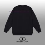 New Customers Only, Limit One. BALENCIAGA 24SS Classic Round Neck Hoodie11 Pairs Of Customized Fabrics 420g Large Loop High We taw3wk58 - Image 3