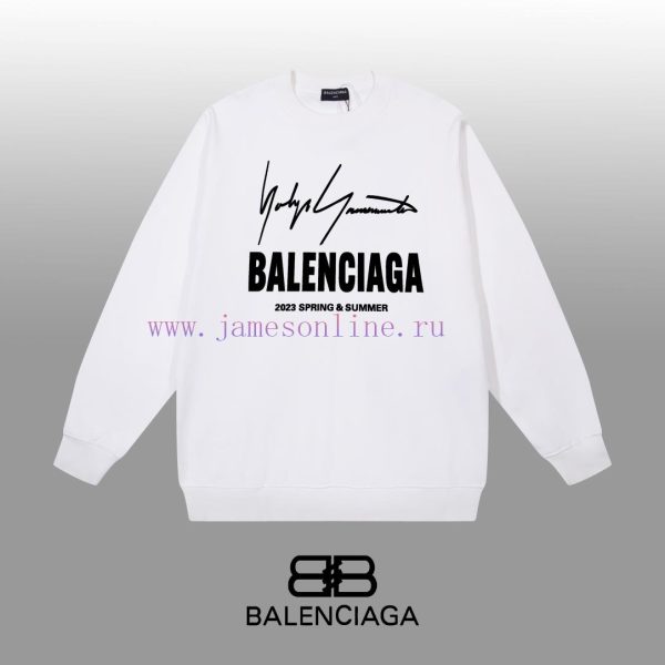 New Customers Only, Limit One. BALENCIAGA 24SS Classic Round Neck Hoodie11 Pairs Of Customized Fabrics 420g Large Loop High We vbba362y