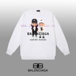 New Customers Only, Limit One. BALENCIAGA 24SS Classic Round Neck Hoodie11 Pairs Of Customized Fabrics 420g Large Loop High We wl39m768 - Image 2