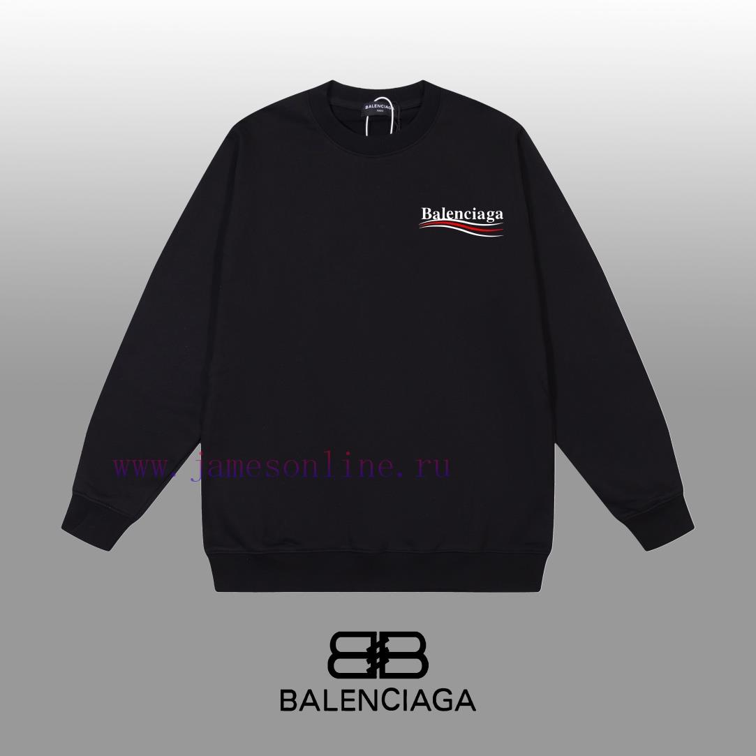 uqiarzy55le.jpg New Customers Only, Limit One. BALENCIAGA 24SS Classic Round Neck Hoodie11 Pairs Of Customized Fabrics 420g Large Loop High We w48pn408 - Image 1