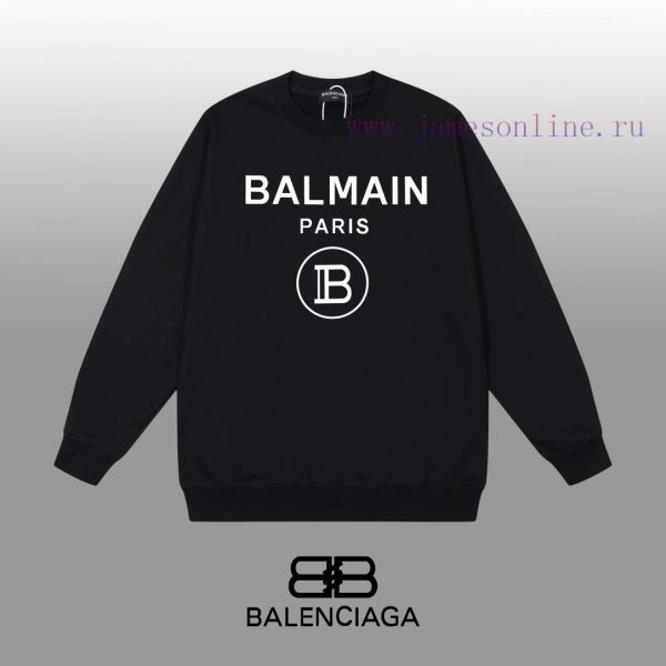 New Customers Only, Limit One. BALENCIAGA 24SS Classic Round Neck Hoodie11 Pairs Of Customized Fabrics 420g Large Loop High We e78yavgg
