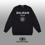 New Customers Only, Limit One. BALENCIAGA 24SS Classic Round Neck Hoodie11 Pairs Of Customized Fabrics 420g Large Loop High We e78yavgg - Image 2