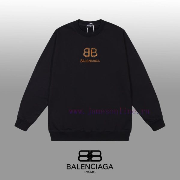 New Customers Only, Limit One. BALENCIAGA 24SS Classic Round Neck Hoodie11 Pairs Of Customized Fabrics 420g Large Loop High We wskpjpc0