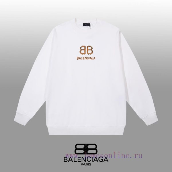 New Customers Only, Limit One. BALENCIAGA 24SS Classic Round Neck Hoodie11 Pairs Of Customized Fabrics 420g Large Loop High We tp533gtn