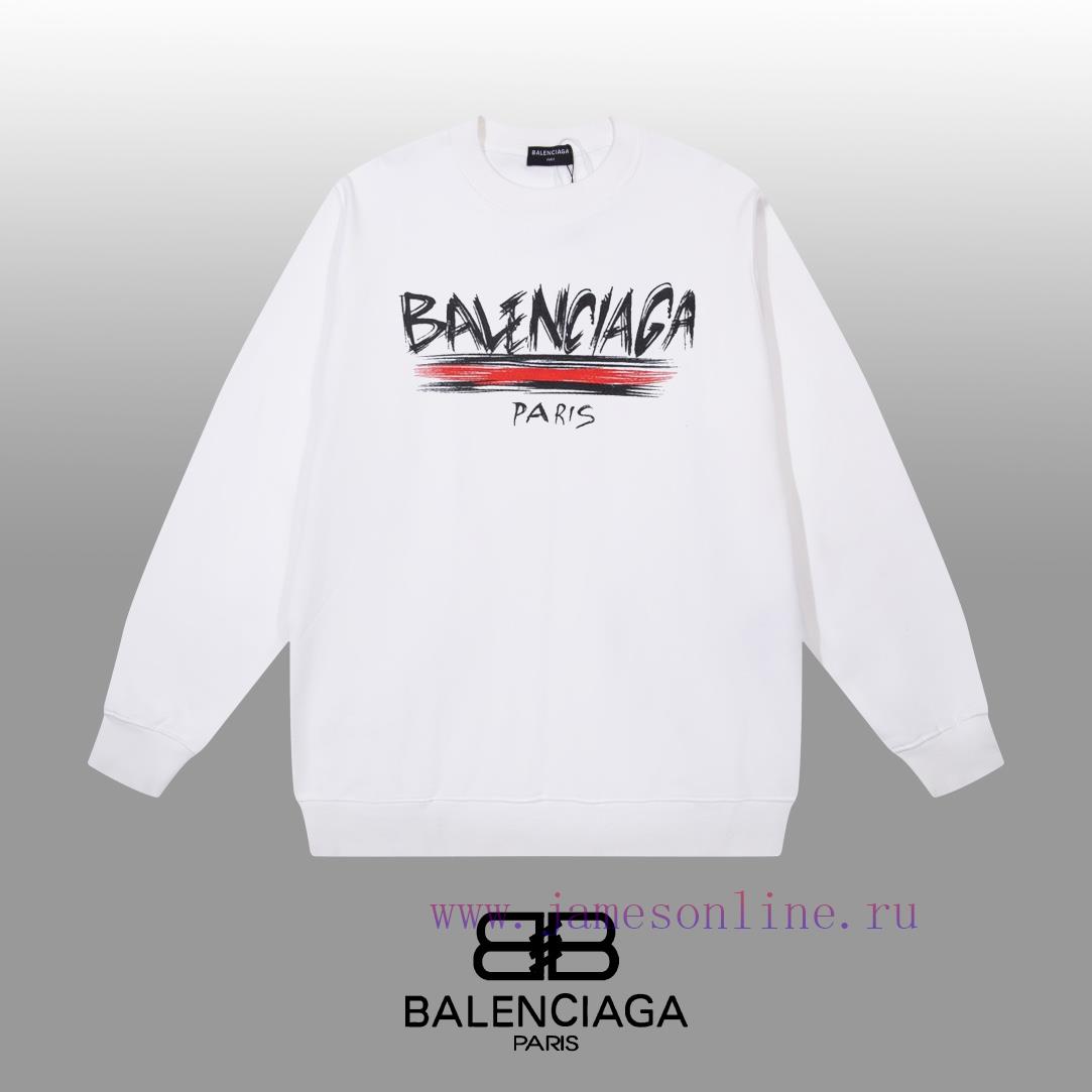 ih0wc2plvms.jpg New Customers Only, Limit One. BALENCIAGA 24SS Classic Round Neck Hoodie11 Pairs Of Customized Fabrics 420g Large Loop High We r70m0fs9 - Image 1