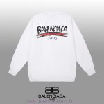 New Customers Only, Limit One. BALENCIAGA 24SS Classic Round Neck Hoodie11 Pairs Of Customized Fabrics 420g Large Loop High We jt1h03bj - Image 3
