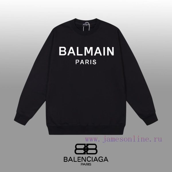 New Customers Only, Limit One. BALENCIAGA 24SS Classic Round Neck Hoodie11 Pairs Of Customized Fabrics 420g Large Loop High We jfy1gsxy