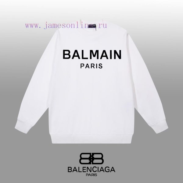 New Customers Only, Limit One. BALENCIAGA 24SS Classic Round Neck Hoodie11 Pairs Of Customized Fabrics 420g Large Loop High We hkk368za