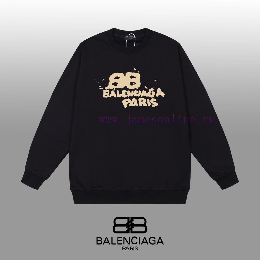 dfyukdidbgy.jpg New Customers Only, Limit One. BALENCIAGA 24SS Classic Round Neck Hoodie11 Pairs Of Customized Fabrics 420g Large Loop High We bpderad6 - Image 1
