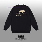New Customers Only, Limit One. BALENCIAGA 24SS Classic Round Neck Hoodie11 Pairs Of Customized Fabrics 420g Large Loop High We bpderad6 - Image 3