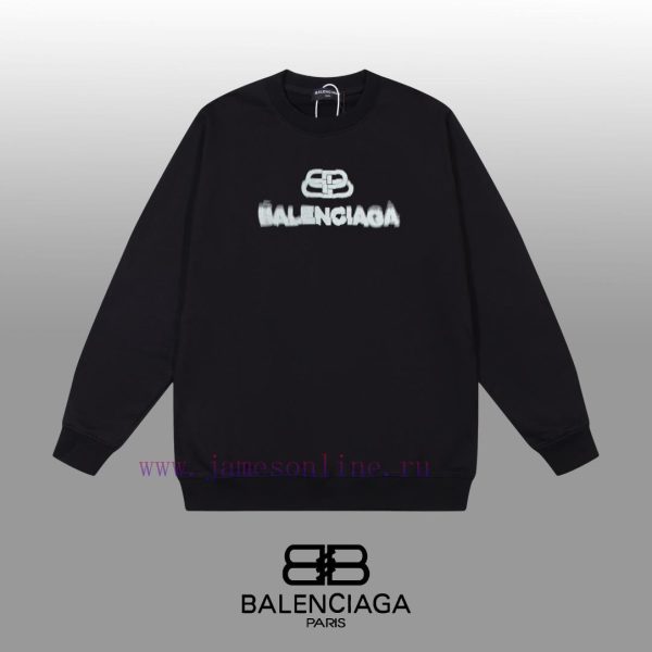 New Customers Only, Limit One. BALENCIAGA 24SS Classic Round Neck Hoodie11 Pairs Of Customized Fabrics 420g Large Loop High We z534x9od