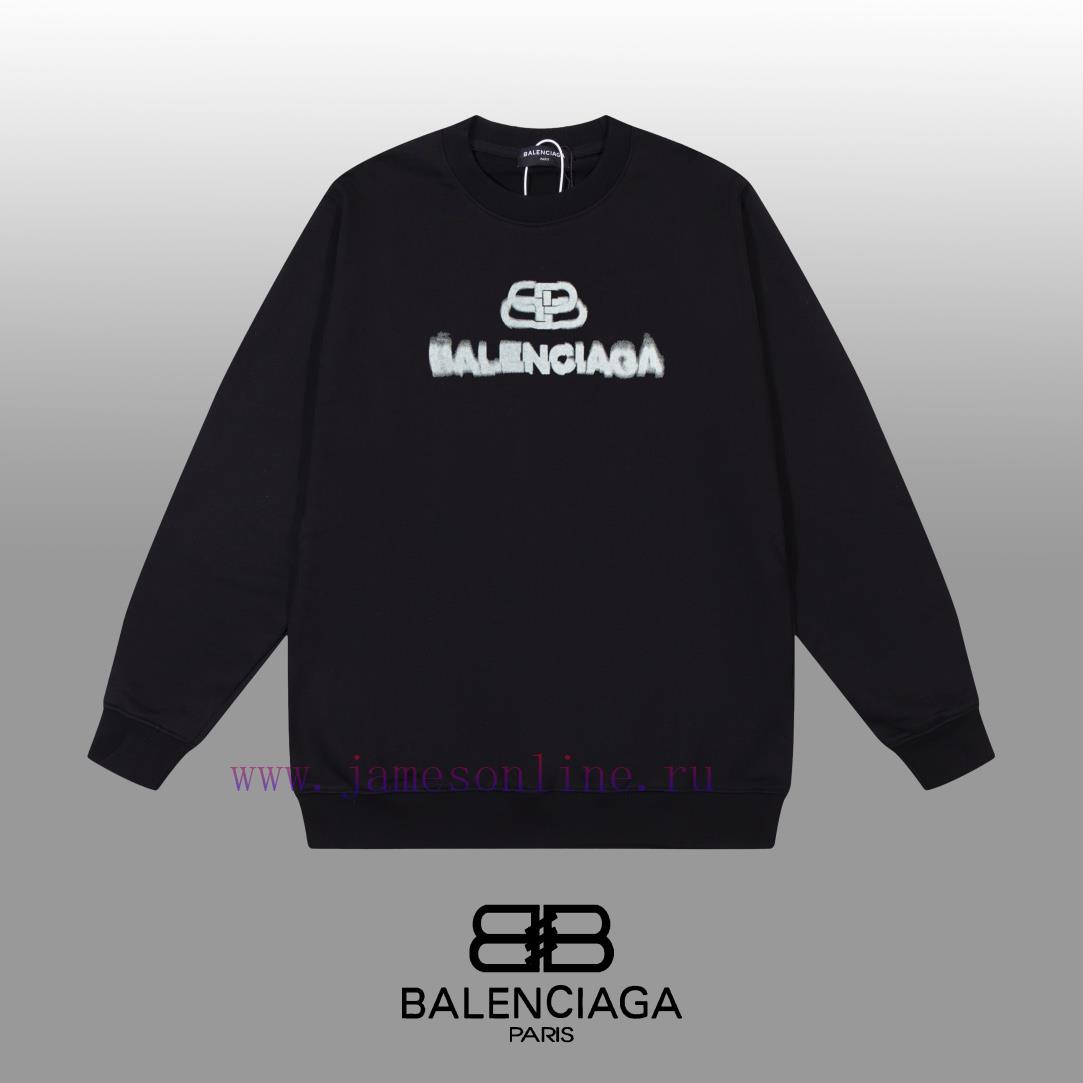 fkp5tjh4e30.jpg New Customers Only, Limit One. BALENCIAGA 24SS Classic Round Neck Hoodie11 Pairs Of Customized Fabrics 420g Large Loop High We z534x9od - Image 1