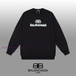 New Customers Only, Limit One. BALENCIAGA 24SS Classic Round Neck Hoodie11 Pairs Of Customized Fabrics 420g Large Loop High We z534x9od - Image 2