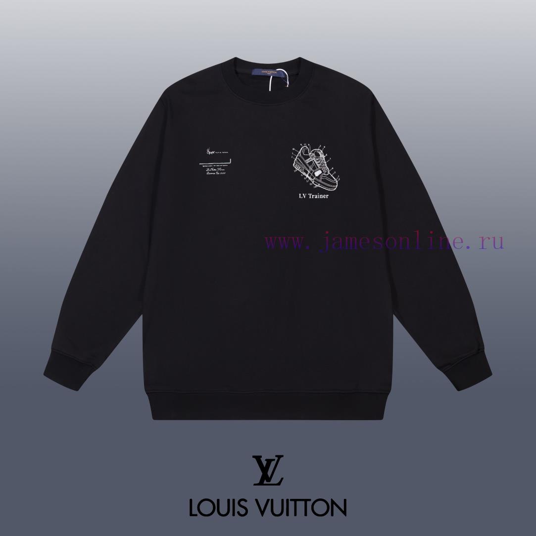 mvacjg2nyks.jpg New Customers Only, Limit One. LOUIS VUITTON 24SS Classic Round Neck Hoodie11 Pairs Of Customized Fabrics 420g Large Loop High t40v63vm - Image 1