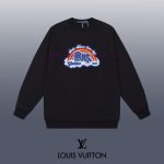New Customers Only, Limit One. LOUIS VUITTON 24SS Classic Round Neck Hoodie11 Pairs Of Customized Fabrics 420g Large Loop High fkei4tya - Image 2