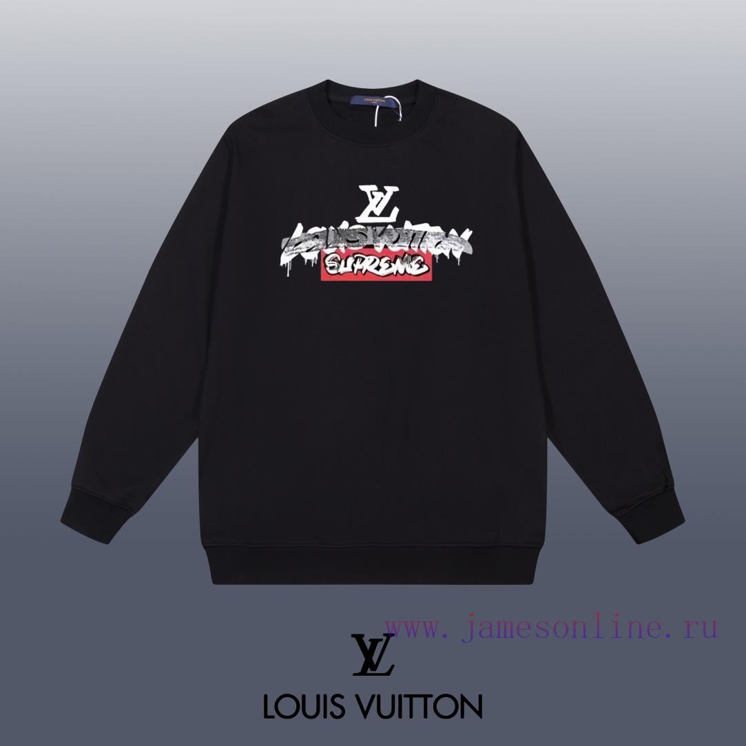 ffhsxwd0gyf.jpg New Customers Only, Limit One. LOUIS VUITTON 24SS Classic Round Neck Hoodie11 Pairs Of Customized Fabrics 420g Large Loop High u8vu0i8h - Image 1