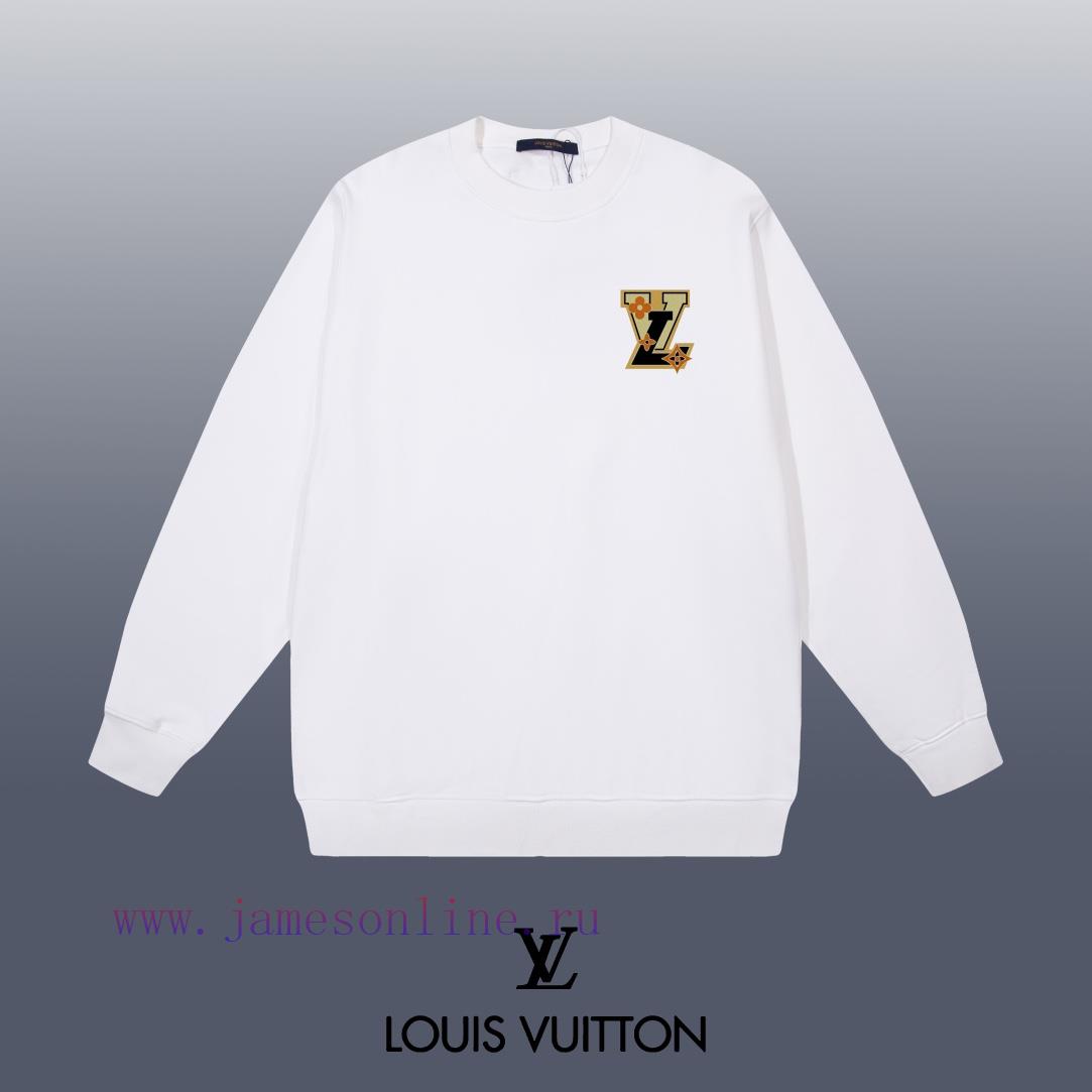 devum3goszo.jpg New Customers Only, Limit One. LOUIS VUITTON 24SS Classic Round Neck Hoodie11 Pairs Of Customized Fabrics 420g Large Loop High jt806gs7 - Image 1
