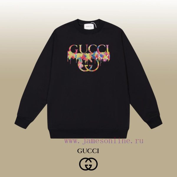 New Customers Only, Limit One. GUCCI 24SS Classic Round Neck Hoodie11 Pairs Of Customized Fabrics 420g Large Loop High Weight popluo1j