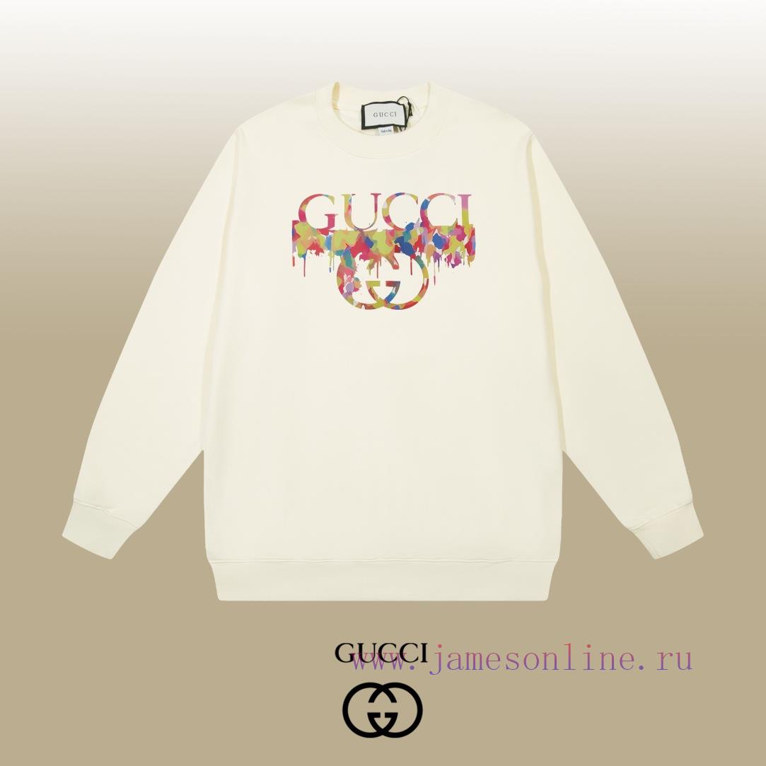 wv4v51pksyb.jpg New Customers Only, Limit One. GUCCI 24SS Classic Round Neck Hoodie11 Pairs Of Customized Fabrics 420g Large Loop High Weight n9ah504m - Image 1