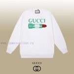 New Customers Only, Limit One. GUCCI 24SS Classic Round Neck Hoodie11 Pairs Of Customized Fabrics 420g Large Loop High Weight qratolua - Image 2