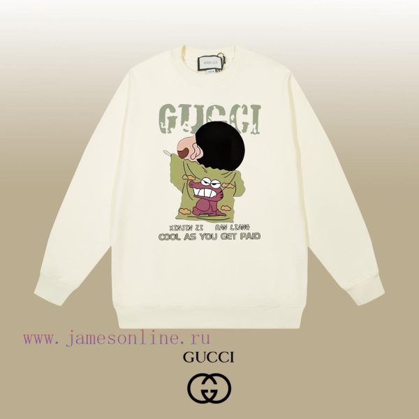 New Customers Only, Limit One. GUCCI 24SS Classic Round Neck Hoodie11 Pairs Of Customized Fabrics 420g Large Loop High Weight 48d0ikln