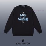 New Customers Only, Limit One. LOUIS VUITTON 24SS Classic Round Neck Hoodie11 Pairs Of Customized Fabrics 420g Large Loop High pmhso267 - Image 2