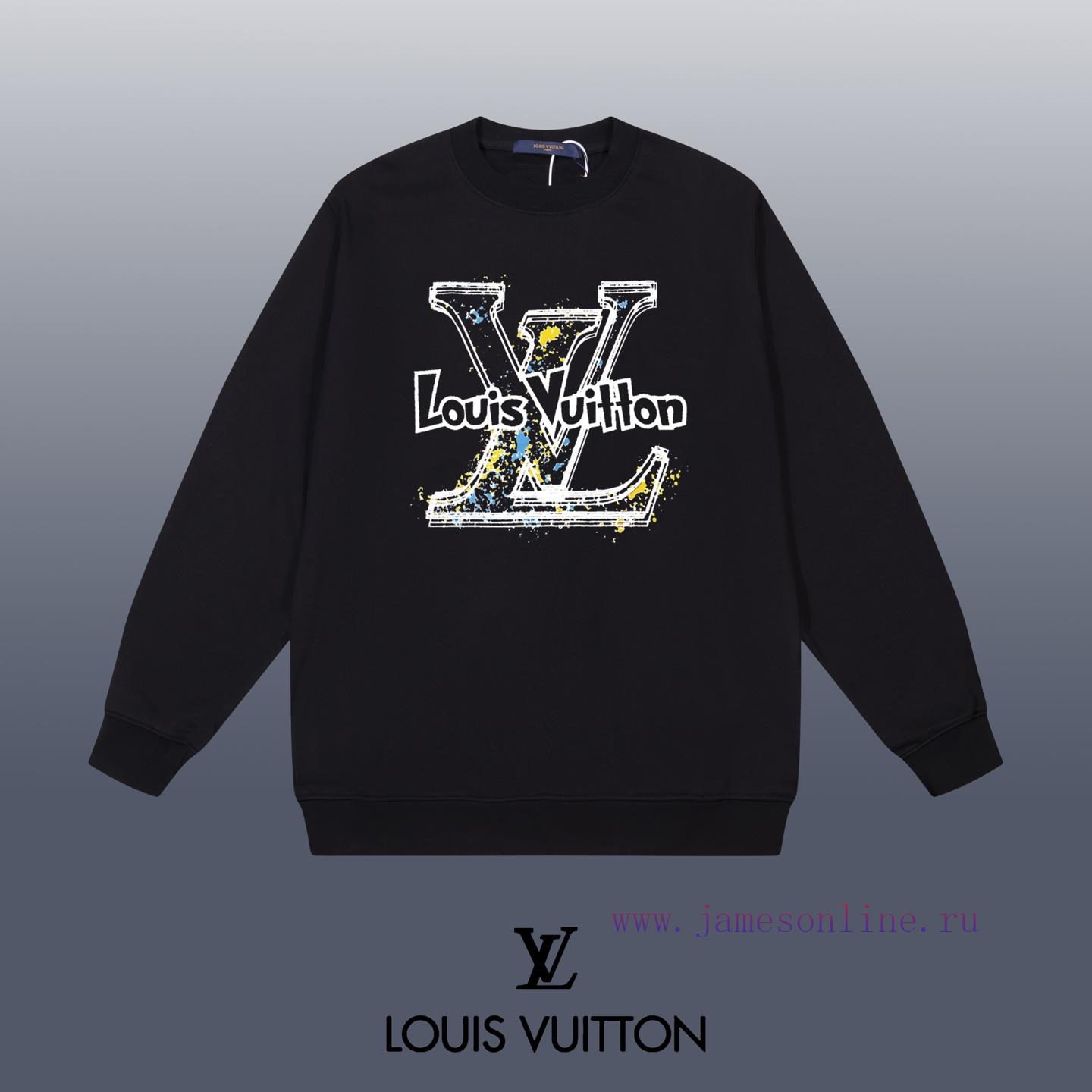 m5gjysphzon.jpg New Customers Only, Limit One. LOUIS VUITTON 24SS Classic Round Neck Hoodie11 Pairs Of Customized Fabrics 420g Large Loop High uboly7dt - Image 1